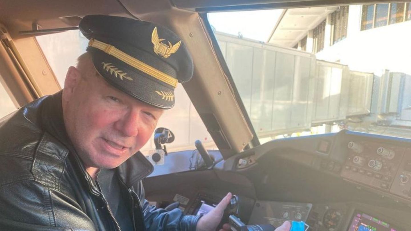 Tom Stuker im Cockpit