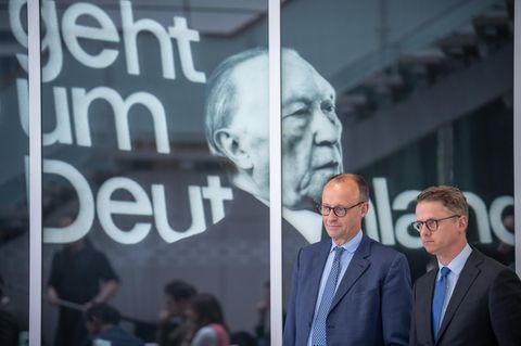 CDU-Parteichef Friedrich Merz (l.) und sein neuer Generalsekretär Carsten Linnemann