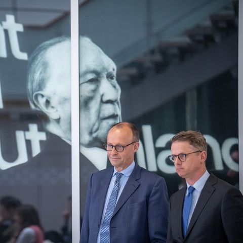 CDU-Parteichef Friedrich Merz (l.) und sein neuer Generalsekretär Carsten Linnemann