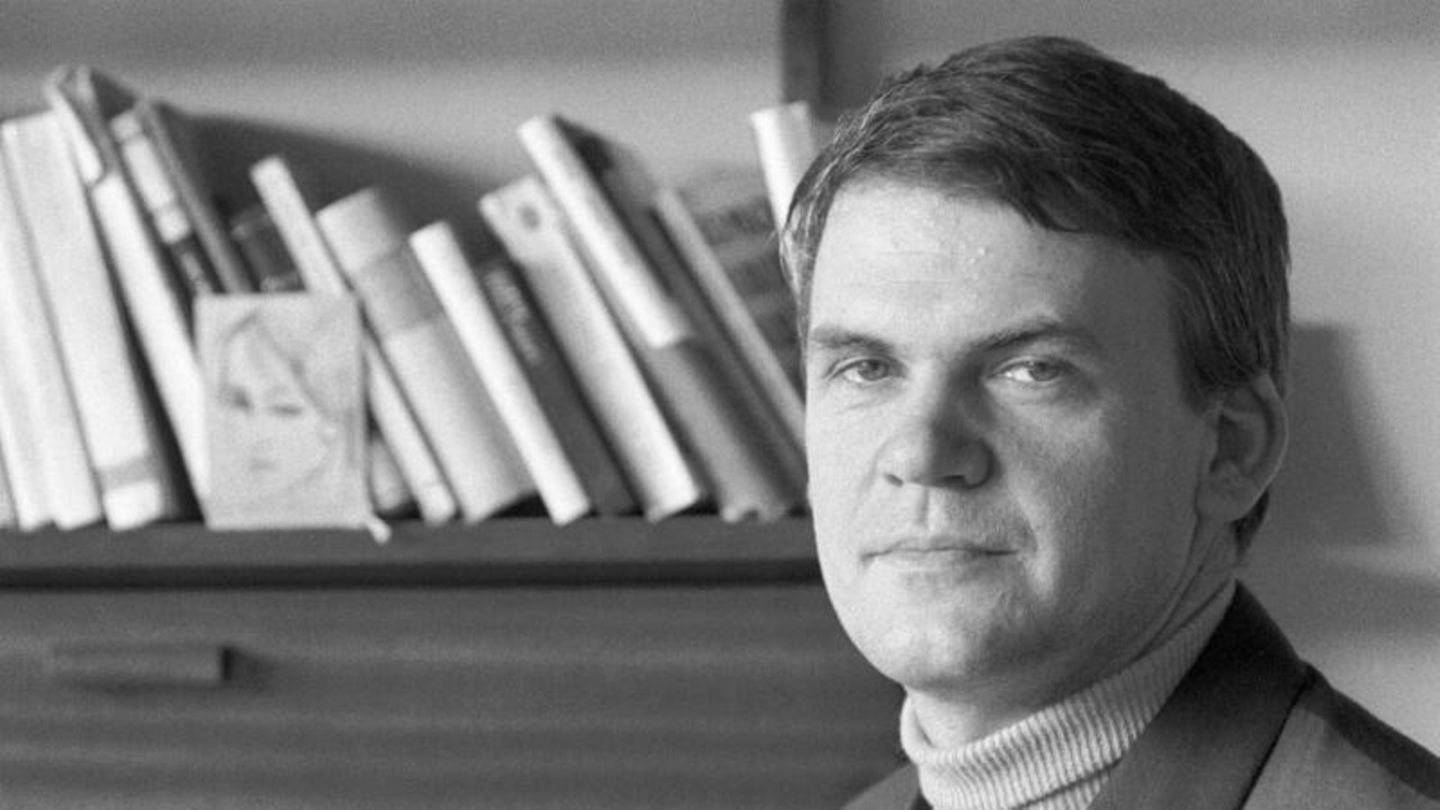 Schriftsteller Milan Kundera 1968 in Prag