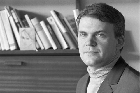 Schriftsteller Milan Kundera 1968 in Prag