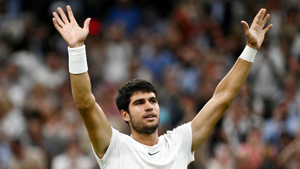 Carlos Alcaraz in Wimbledon