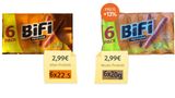 Der Sechser-Pack Bifi ist im April geschrumpft. Die versteckte Preiserhöhung ist im Vergleich zu anderen Kandidaten noch moderat. Allerdings: Innerhalb von drei Jahren ist die Minisalami laut Verbraucherzentrale um 57 Prozent teurer geworden.