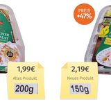 Der Hersteller schreibt: "Die Füllmenge wurde reduziert, weil die Hauptbestandteile Ei und Hühnereiweiß auf Grund der Rohstoffverknappung im Markt exorbitant teurer wurden..."