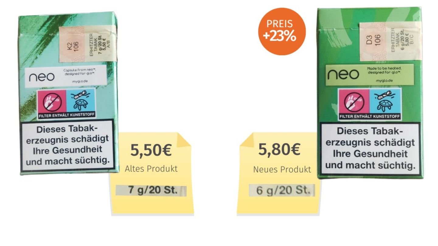Nochmal Zigaretten, diesmal von der Tankstelle.