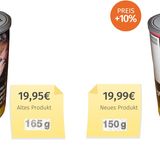 Der Giants Red Tabak hat etwas weniger Inhalt als zuvor.