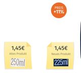 Unilever begründet die Preiserhöhung damit, dass für die neue Flasche zu 100 Prozent recyceltes Plastik verwendet wird, welches teurer sei als neu produziertes.