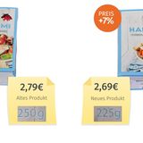 Die Preiserhöhung hält sich im Rahmen, die Verbraucherzentrale kritisiert aber, dass die Verpackung trotz weniger Inhalt größer geworden ist. Aldi Süd sagt: "Selbstverständlich wurde die Verpackungsgröße auf die Füllmenge angepasst und entsprechend deklariert."