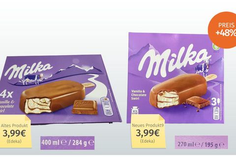 Hersteller Froneri hat Anfang des Jahres verschiedene Stieleis-Multipackungen "vom 4er-Format auf das beliebtere 3er-Format umgestellt". Ein weiterer wichtiger Punkt seien steigende Kosten für die Zutaten.