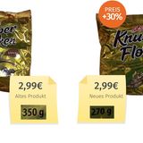 Zetti-Hersteller Goldeck verweist auf höhere Kosten für Zutaten, Verpackung, Energie und Logistik. Dies zwinge das Unternehmen dazu, Verpackungsgrößen und Preise anzupassen. Noch mehr Infos zu versteckten Preiserhöhungen gibt es auf den Seiten der Verbraucherzentrale Hamburg