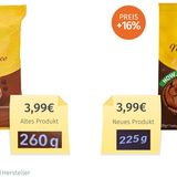 Auch bei den schoko-Muffins der Verweis auf höhere Kosten. Außerdem unterscheide sich das neue Produkt "essenziell vom alten und sollte somit auch als neues Produkt angesehen werden".