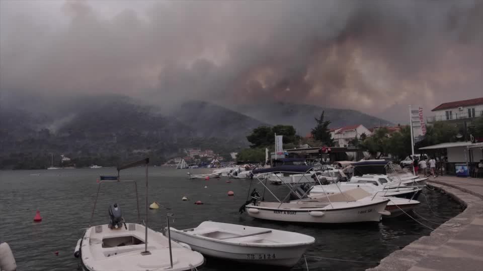 Video: Hitze und Waldbrände in Kroatien