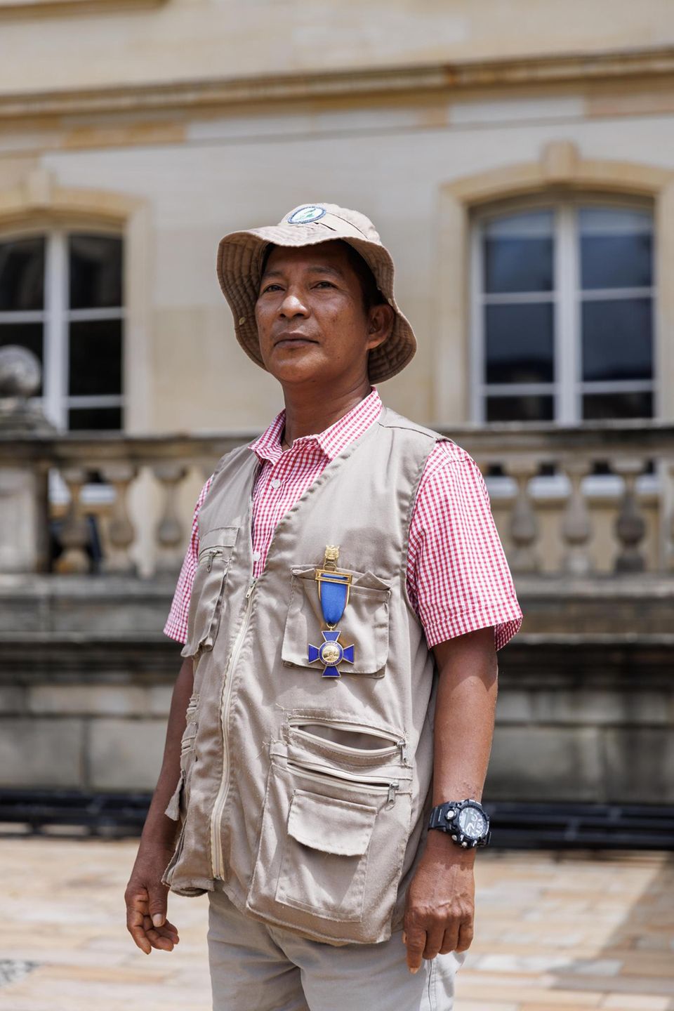 Eliecer Muñoz, commander of the indigenous guard