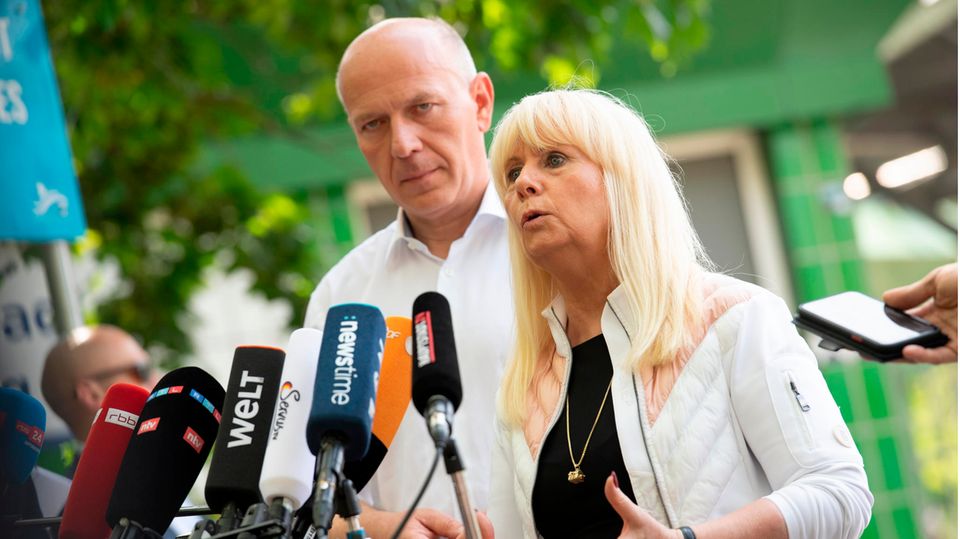 Berlins Regierender Bürgermeister Kai Wegner (CDU) und Innensenatorin Iris Spranger (SPD)