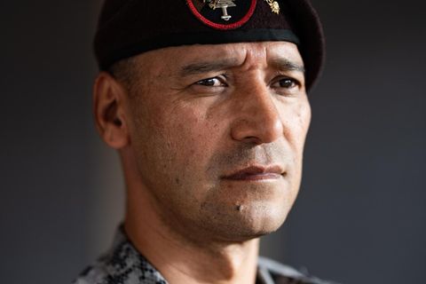 Ein Kommandeur mit strengem Blick