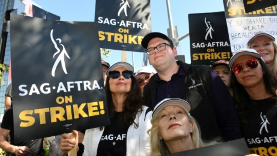 Streikposten in Los Angeles