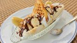 Platz 9: Banane Bananen Split Eis