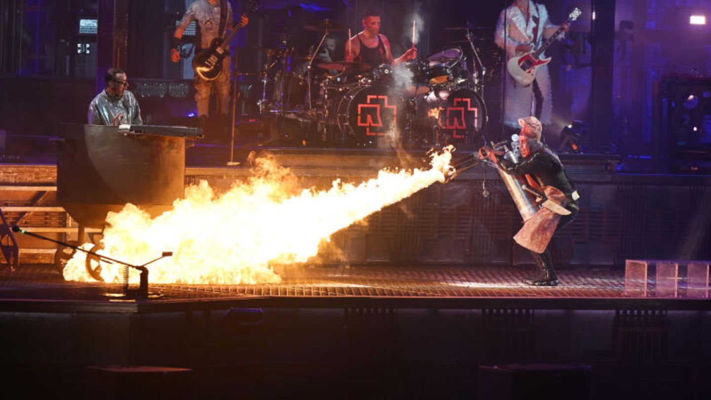 Rammstein auf der Bühne