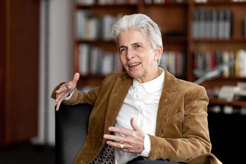 Marie-Agnes Strack-Zimmermann im Gespräch