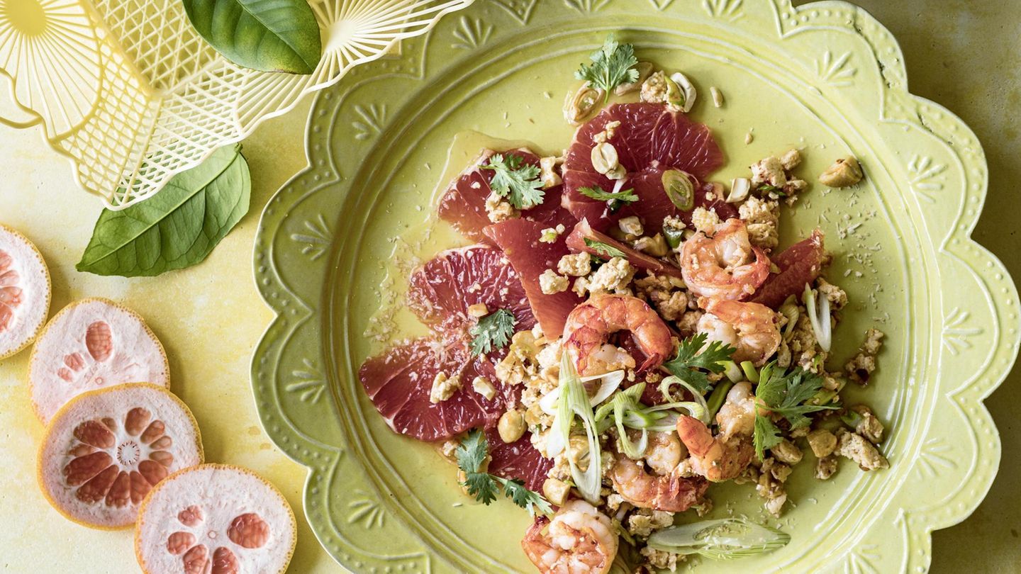 Sommersalat mit Grapefruit