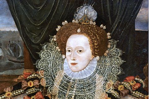 Ein Gemälde der englischen Königin Elizabeth I.