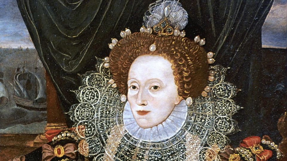 Ein Gemälde der englischen Königin Elizabeth I.