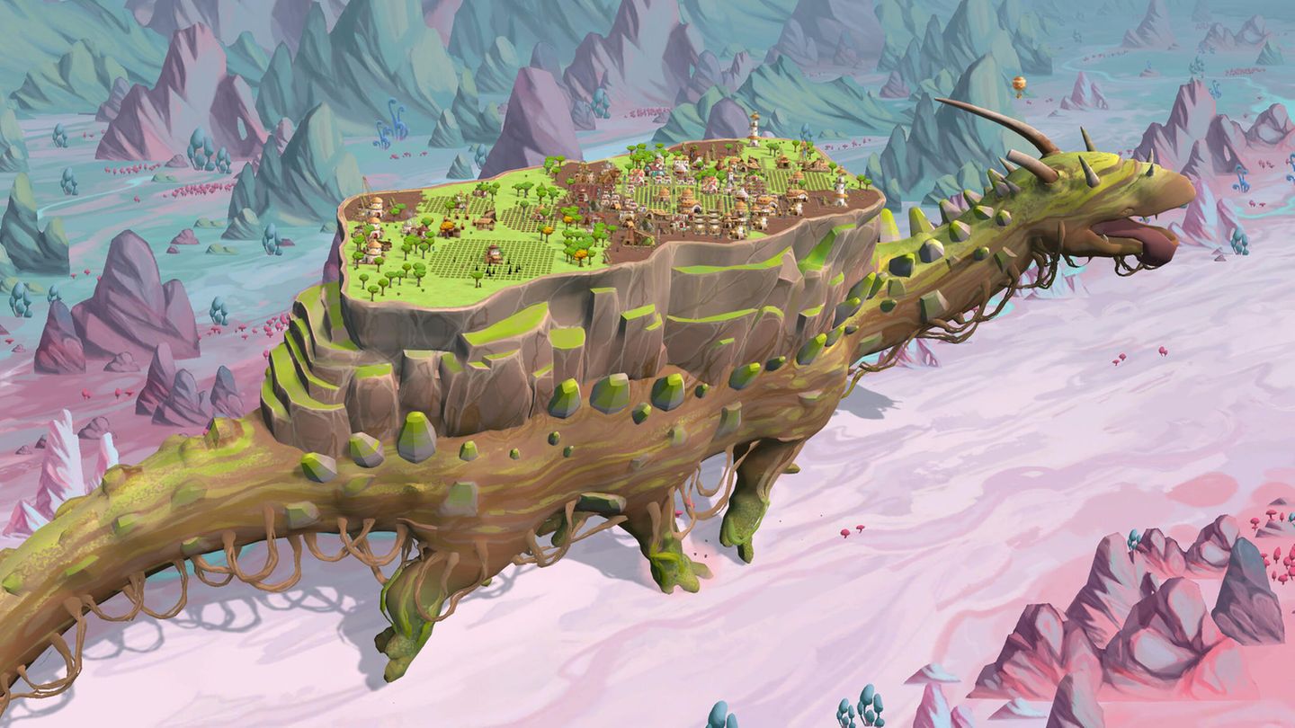 In "Wandering Village" findet das Leben auf dem Rücken einer riesengroßen Schidkröte statt, die durch verschiedene Biome wandert. Alle Klimazonen, die von der "Onbu" durchquert werden, bekommen auch die Bewohner zu spüren, die auf der Rücke des Lebewesens ihr Dorf bauen. Auch dafür ist der Spieler zuständig, denn es handelt sich hierbei um eine Städtebausimulation. Alles geschieht im Einklang mit Onbu: Stirbt die Schildkröte, ist das Spiel vorbei. Aber auch, wenn kein Dorfbewohner mehr lebt, muss man das Spiel von vorn beginnen. Learning by Doing ist bei diesem Game eher nicht ratsam, sonst entsteht nämlich genau das, was nicht ehtstehen soll: Frustration. Die Tipps am Anfang sind sehr nützlich (wer hätte es gedacht)!
