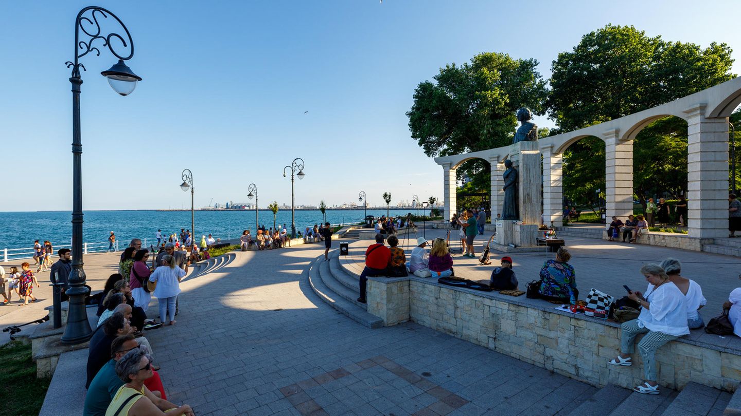 Rumänien Blick auf die Promenade von Constanta