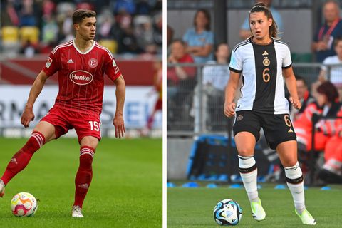 Lena Oberdorf: Die Nationalspielerin und ihr Bruder Tim Oberdorf auf dem Platz
