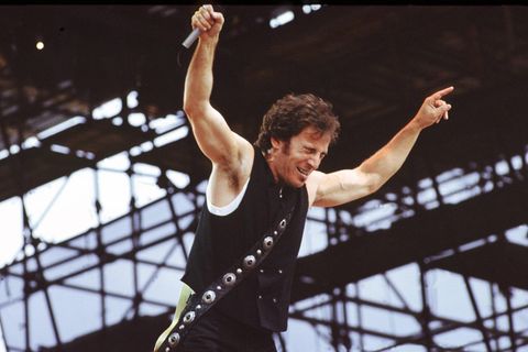Konzert von Bruce Springsteen am 19. Juli 1988 auf der Radrennbahn Weißensee in Ost-Berlin, der Hauptstadt der DDR