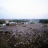 Konzert von Bruce Springsteen am 19. Juli 1988 auf der Radrennbahn Weißensee in Ost-Berlin, der Hauptstadt der DDR