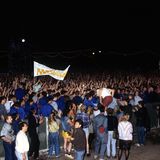 Konzert von Bruce Springsteen am 19. Juli 1988 auf der Radrennbahn Weißensee in Ost-Berlin, der Hauptstadt der DDR