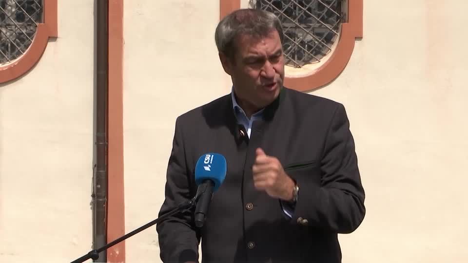 Video: Söder: "Einkaufen im Supermarkt muss wieder möglich sein"