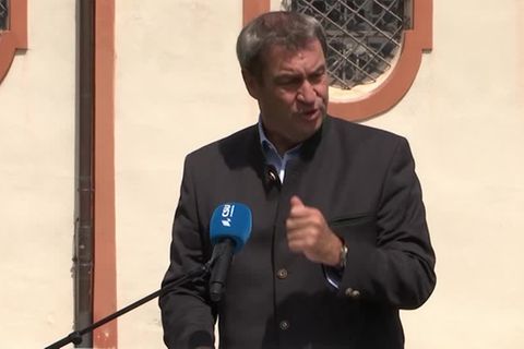 Video: Söder: "Einkaufen im Supermarkt muss wieder möglich sein"
