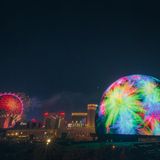 The Sphere Las Vegas Bunte Flecken