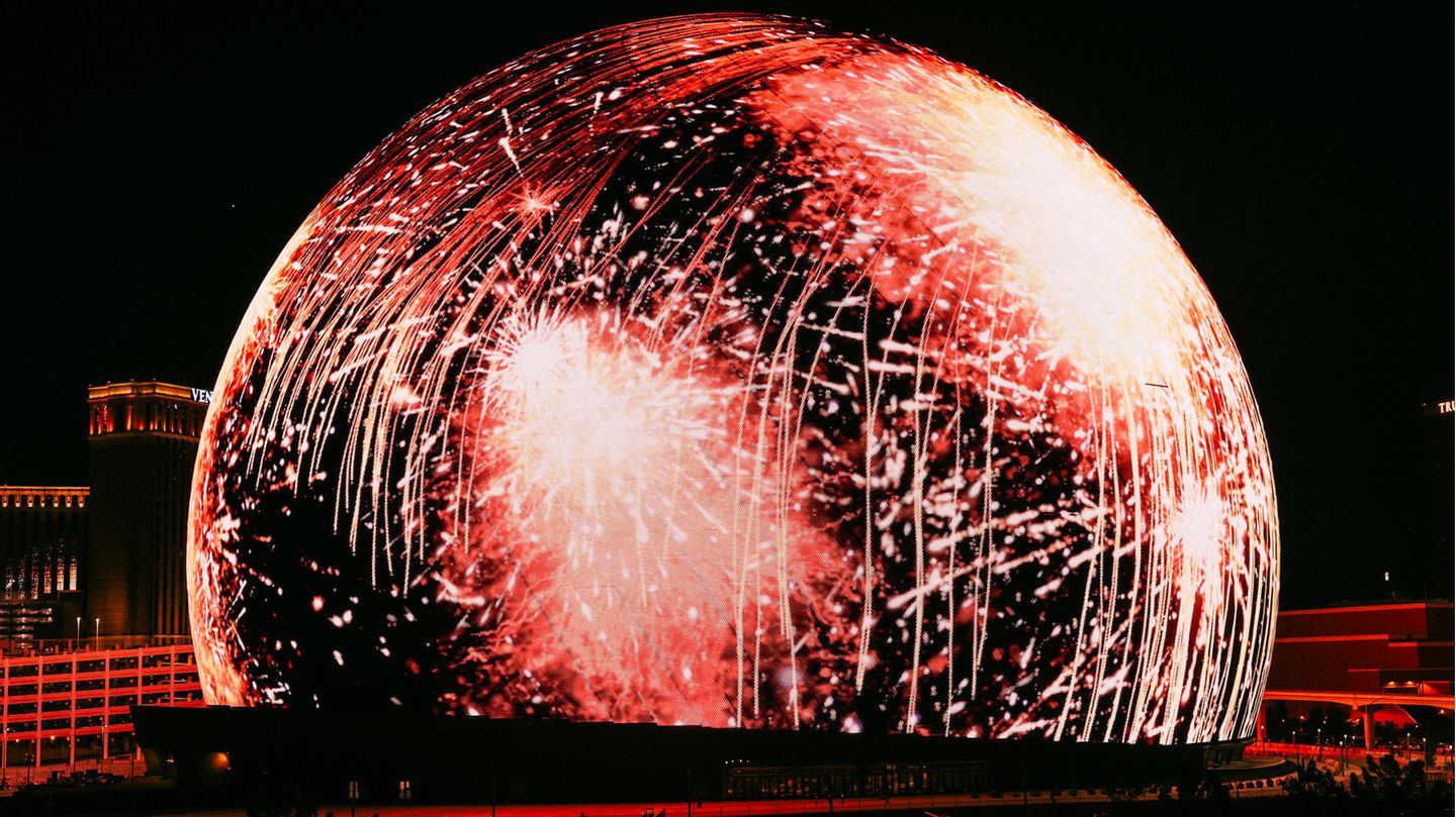 The Sphere Las Vegas Feuerwerk