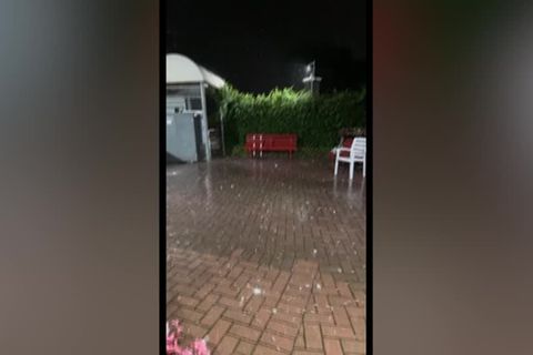 Video: Italien: Erst Hitze, dann Unwetter