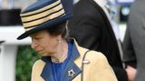 Vor bunten Farben ist Prinzessin Anne noch nie zurückgeschreckt. Und so gehört dieses kanariengelbe Kostüm mit dunkelblauen Akzenten zu ihren Favoriten. 2007 trägt sie es das erste Mal. Zwei Jahre später ist sie in dem Kostüm beim Pferderennen in Ascot zu sehen