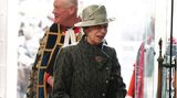 Den Commonwealth Day feiert die britische Königsfamilie jedes Jahr mit einem Gottesdienst in der Westminster Abbey. 2023 trägt Prinzessin Anne ihren gemusterten Mantel