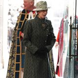 Den Commonwealth Day feiert die britische Königsfamilie jedes Jahr mit einem Gottesdienst in der Westminster Abbey. 2023 trägt Prinzessin Anne ihren gemusterten Mantel