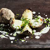 Sellerie mit Schnittlauch-Beurre Blanc