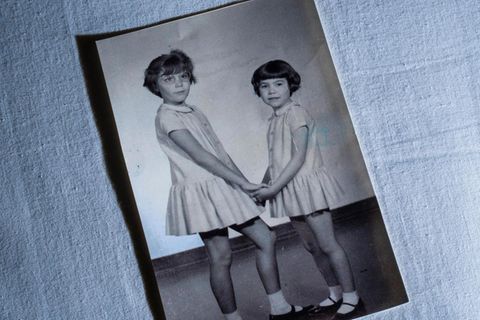 Kinderfoto von Carmen (l.) und Josefa Fraile