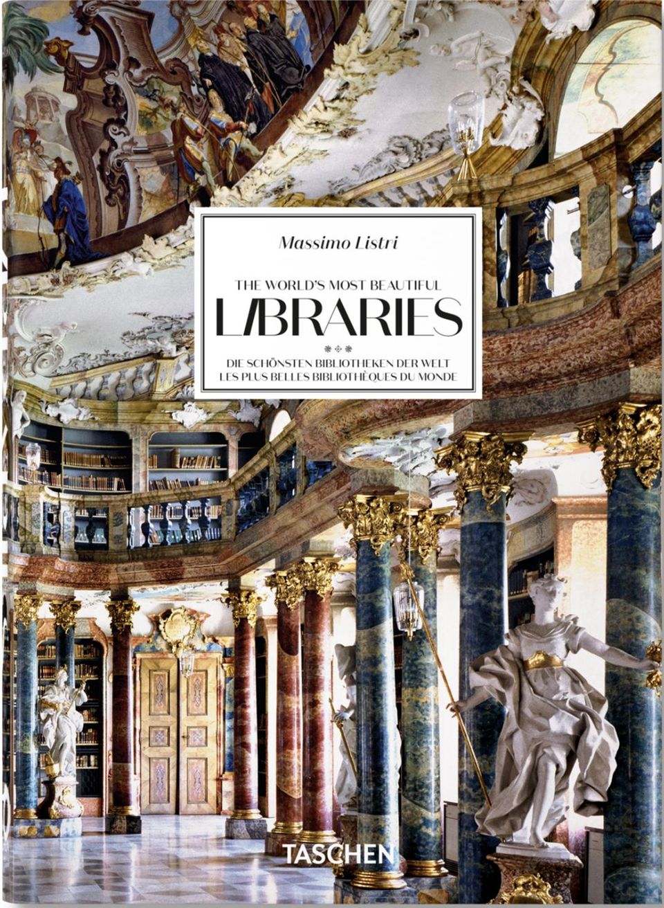 "Massimo Listri. The World’s Most Beautiful Libraries", Hardcover, 512 Seiten, erschienen im Taschen Verlag. Preis: 25 Euro. 