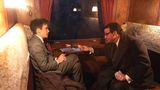 Cillian Murphy als J. Robert Oppenheimer und David Krumholtz als Isidor Rabi