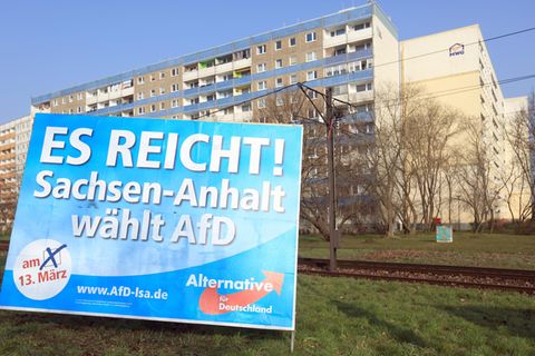 Vor allem im Osten feiert die AfD Erfolge in Umfragen und Wahlen