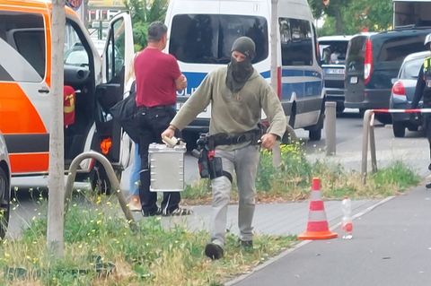 Polizei im Einsatz in Berlin-Spandau