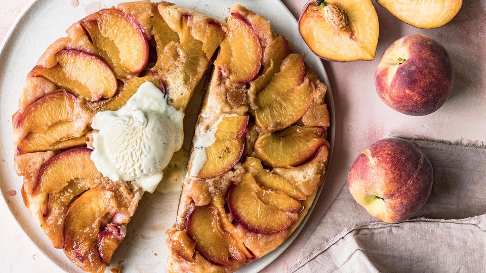 Rezept für Pfirsichkuchen: Upside down und super lecker | STERN.de