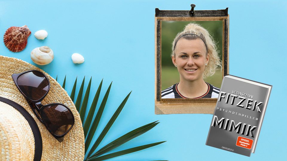 Collage mit Lena Lattwein und Buch