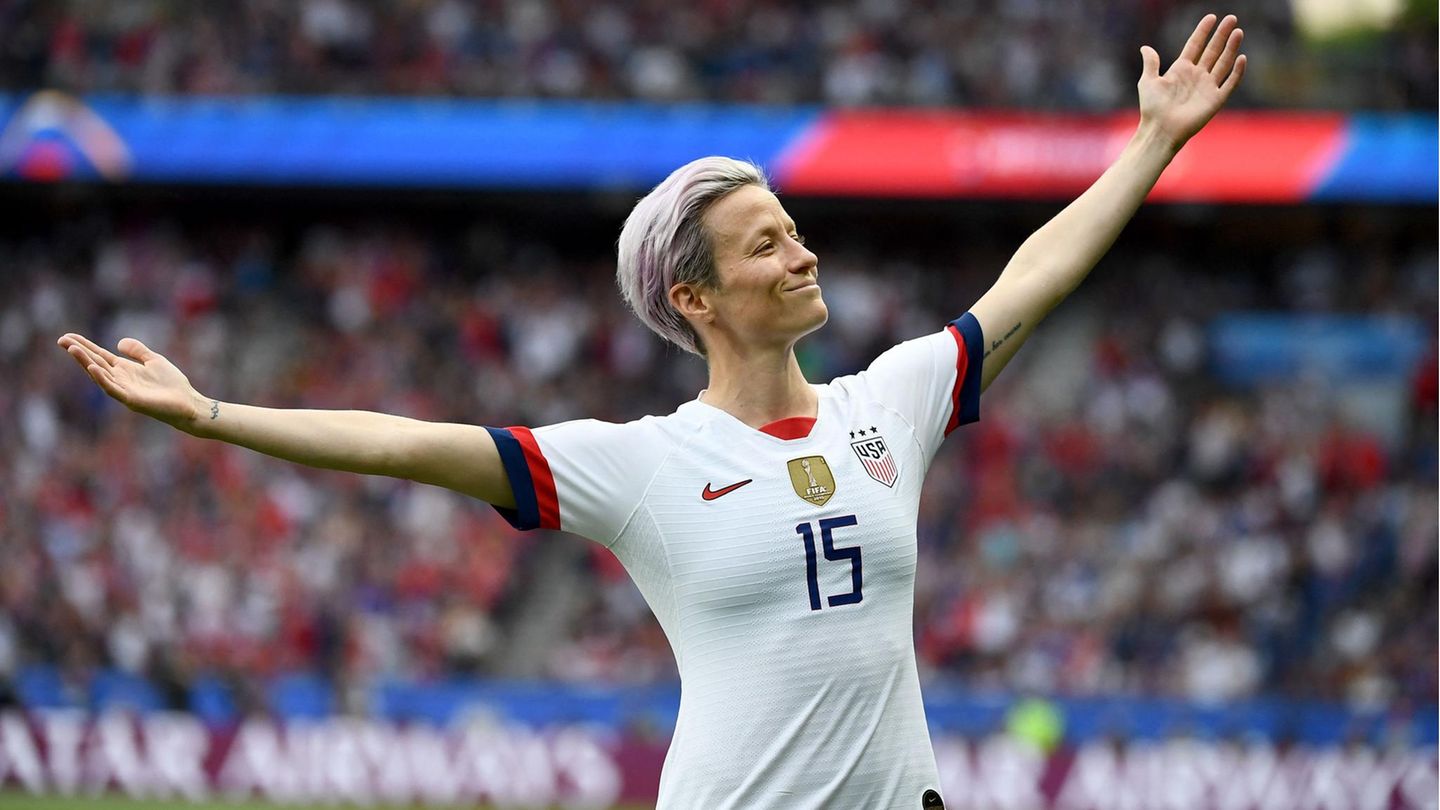 Megan Rapinoe: Die US-Spielerin jubelt