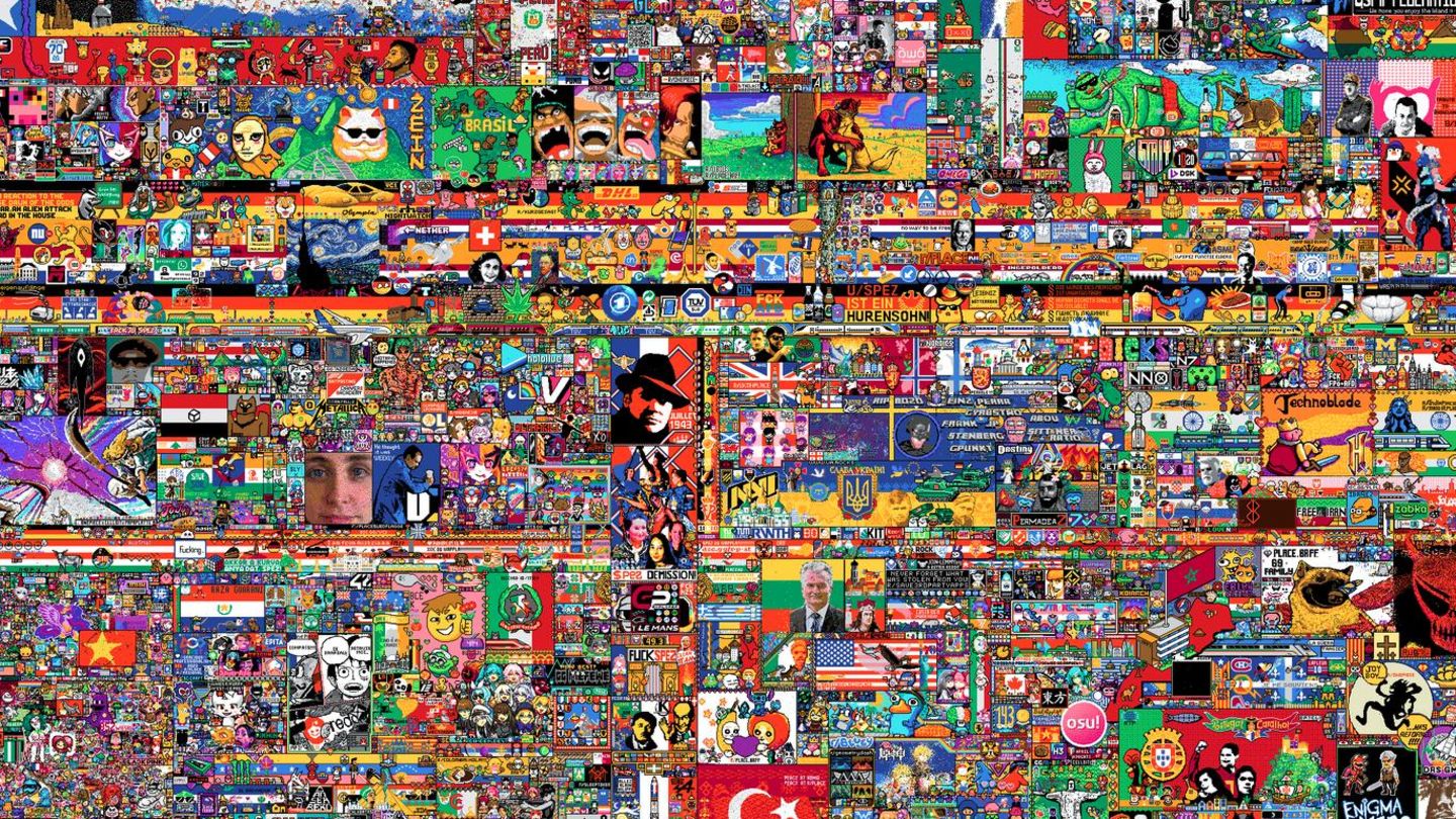 Pixel-Art Gemälde von Reddit